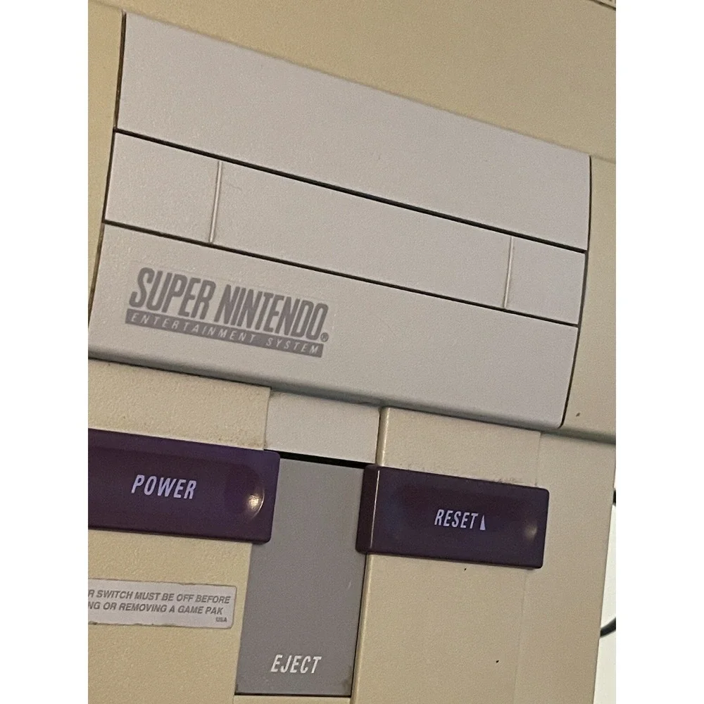 Super Nintendo SNES System Console With 1 OEM‎ Controller Authentic